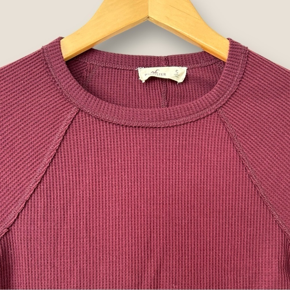 Hollister Burgundy Long Sleeve Top - Picture 4 of 8